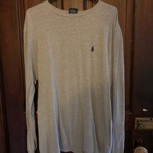 Gray polo men’s long sleeve